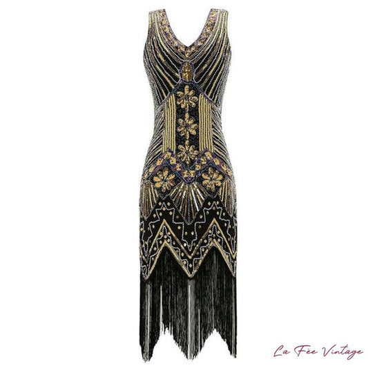 Robe longue années 20 gatsby