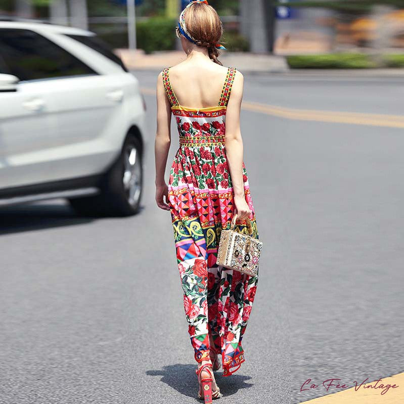 Robe longue années 40