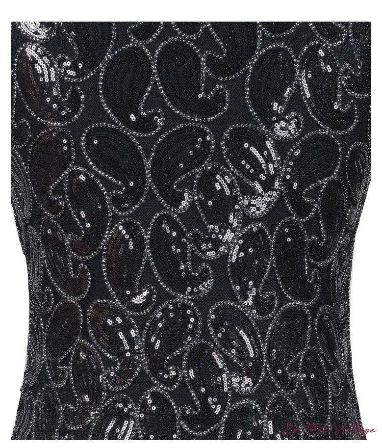 Robe noire style années 20