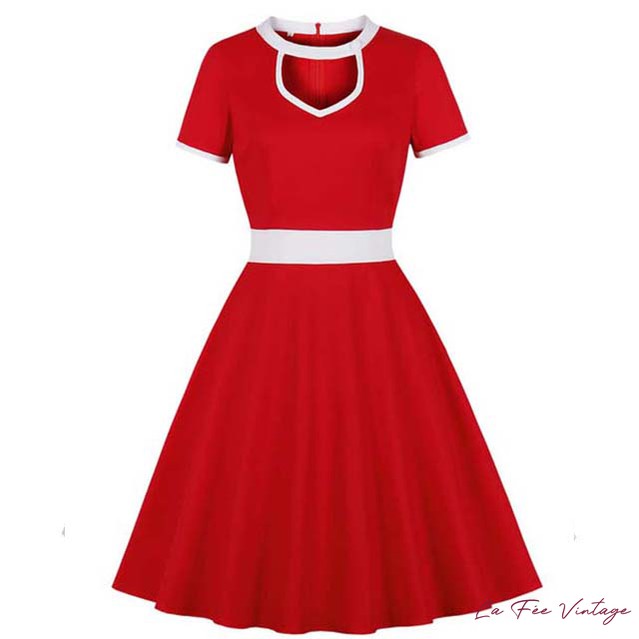 Robe Rouge Grande Taille Années 60
