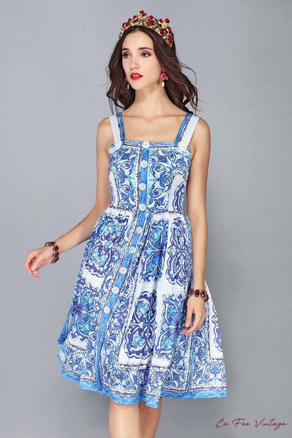 Robe vintage Motif Design | Année 40