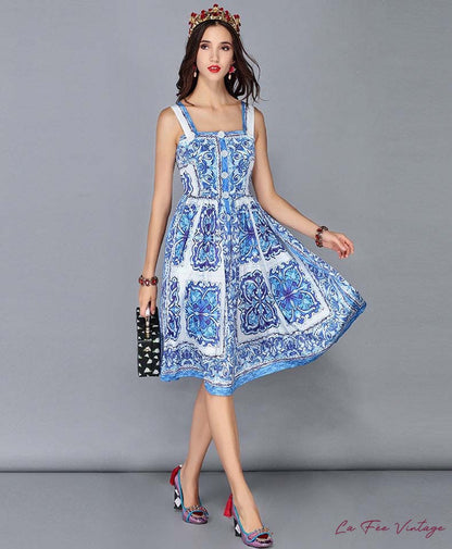 Robe vintage Motif Design | Année 40