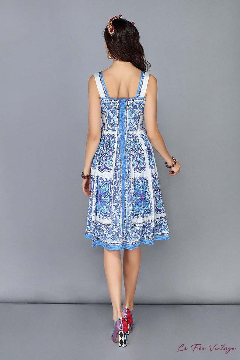 Robe vintage Motif Design | Année 40