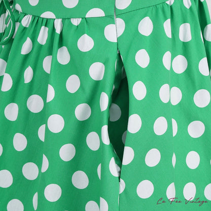 Robe d'été pin up à pois