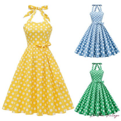 Robe d'été pin up à pois