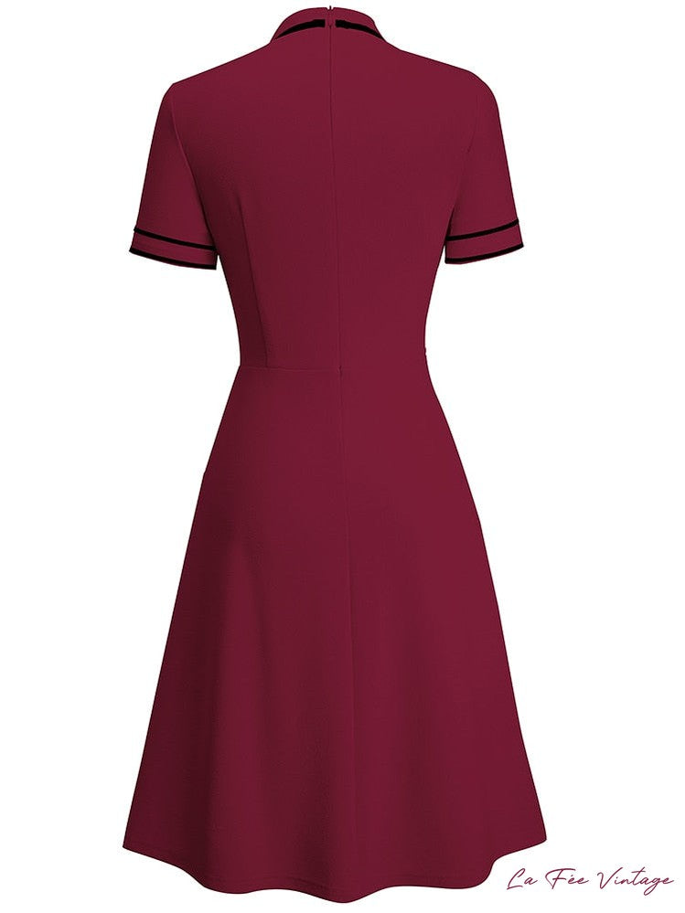 Robe bordeaux années 60