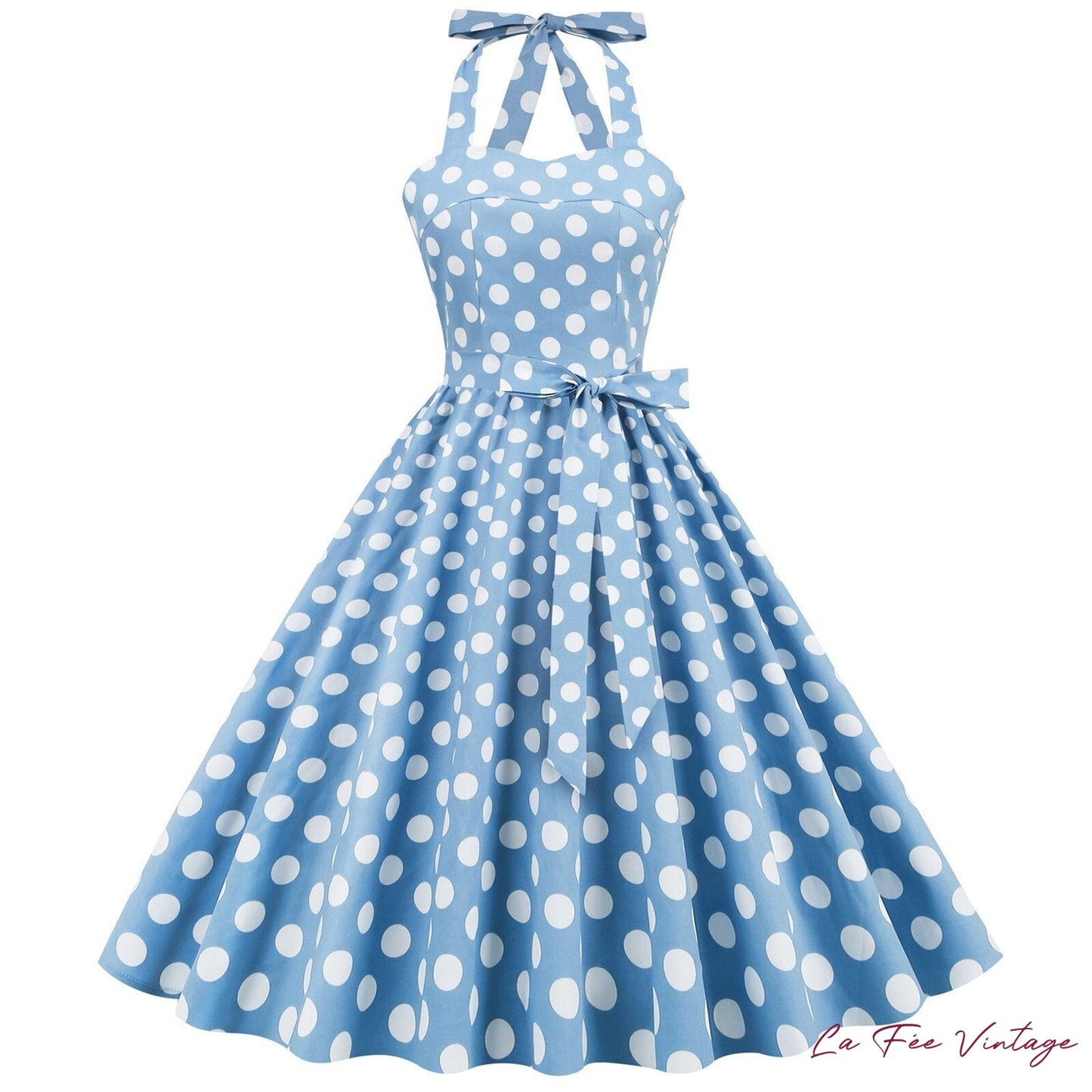 Robe d'été pin up à pois