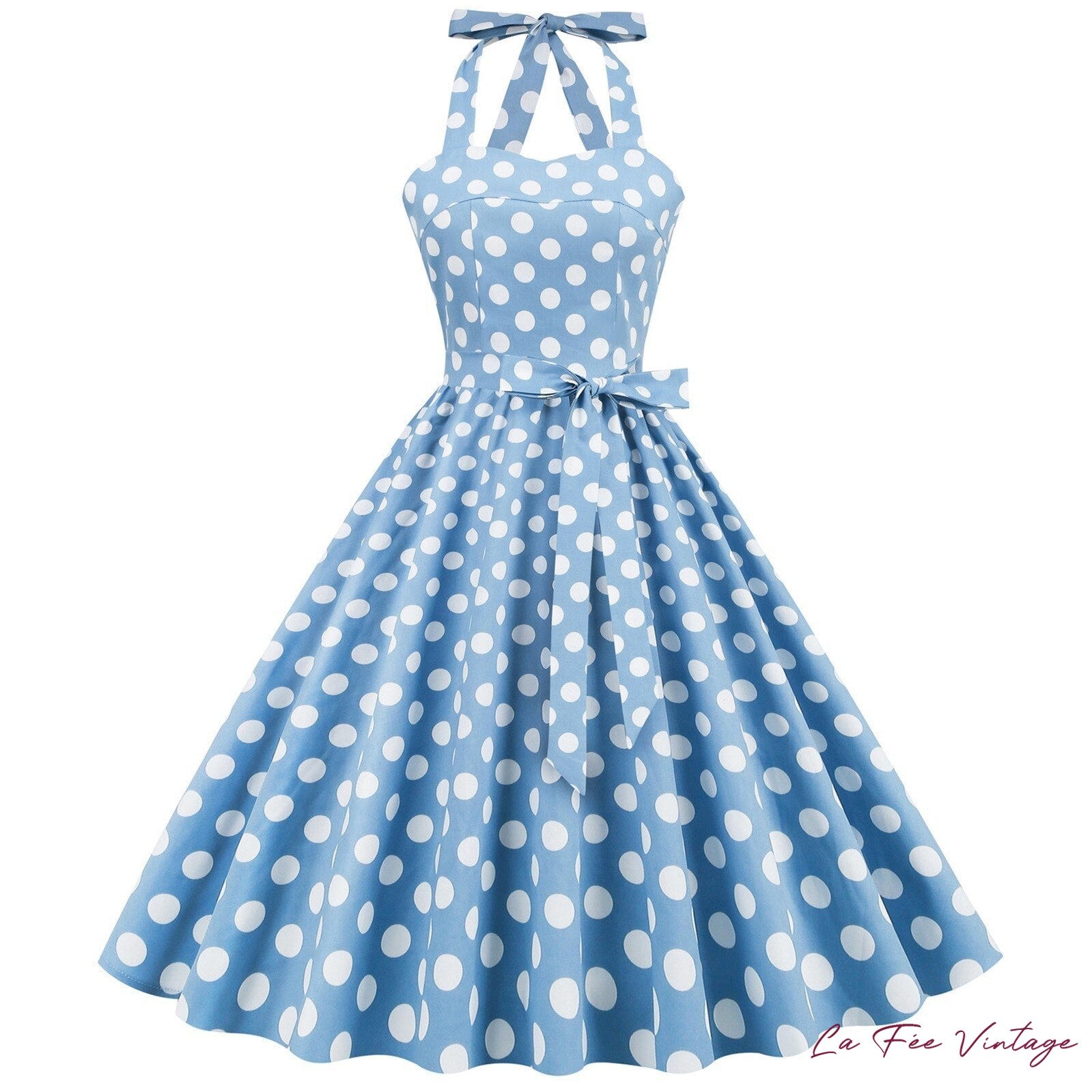 Robe d'été pin up à pois