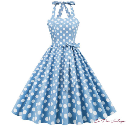 Robe d'été pin up à pois