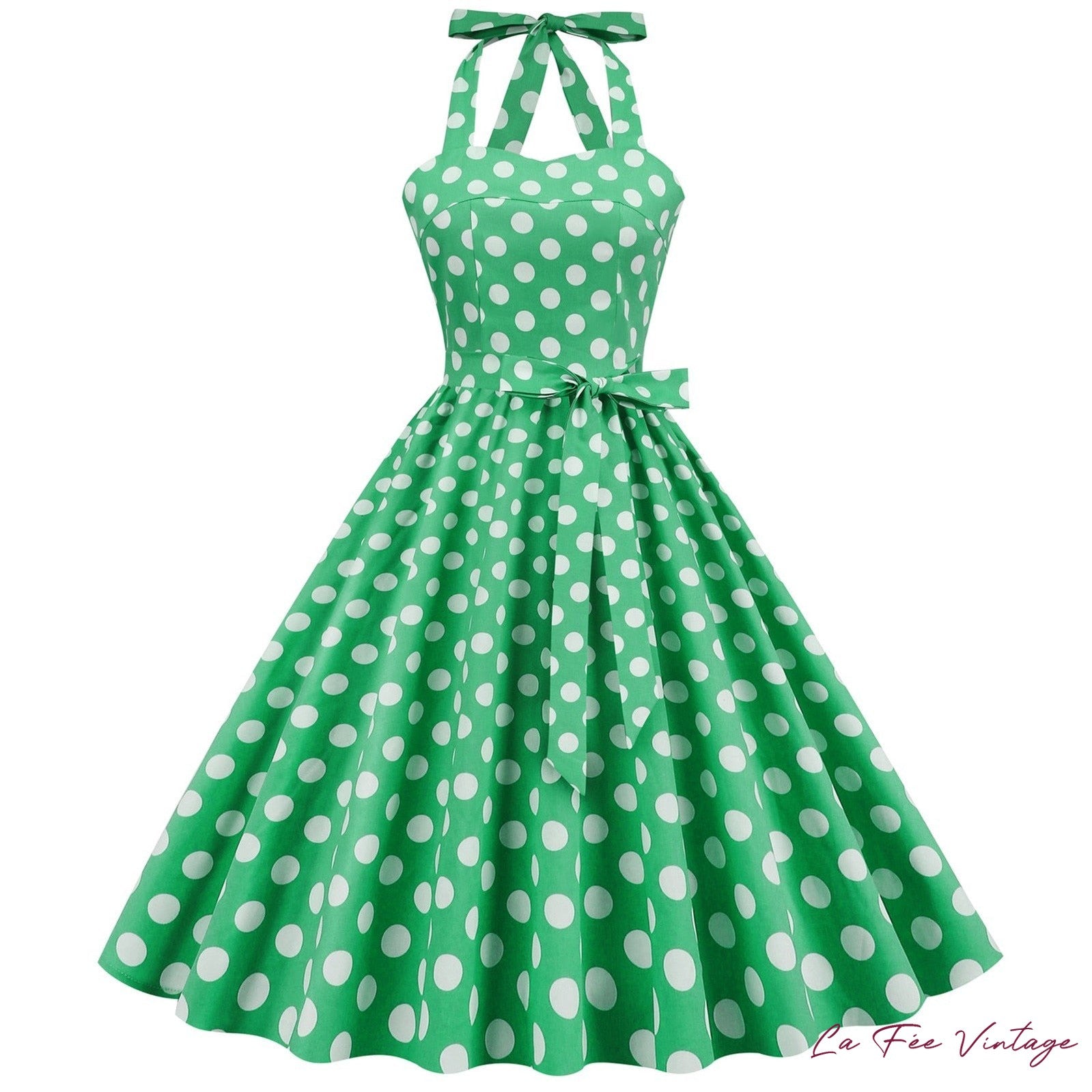 Robe d'été pin up à pois