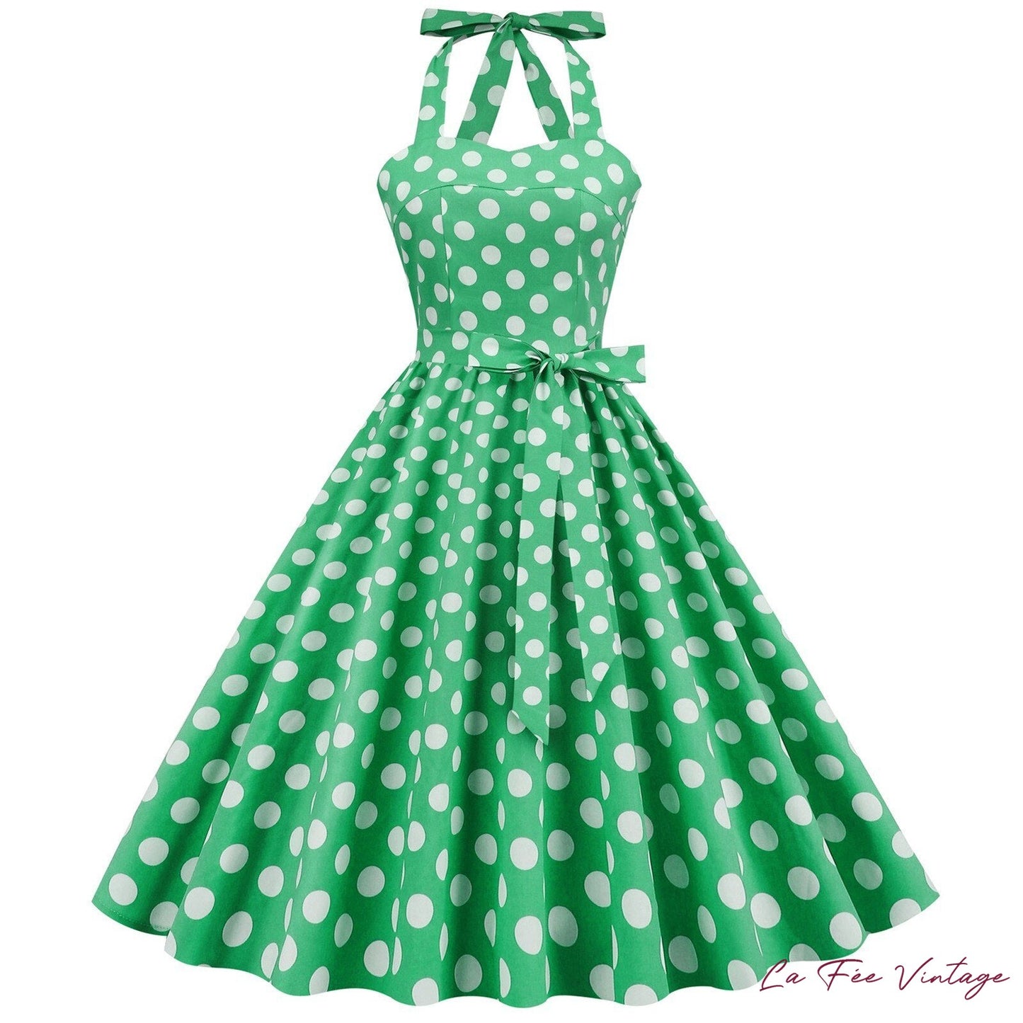 Robe d'été pin up à pois