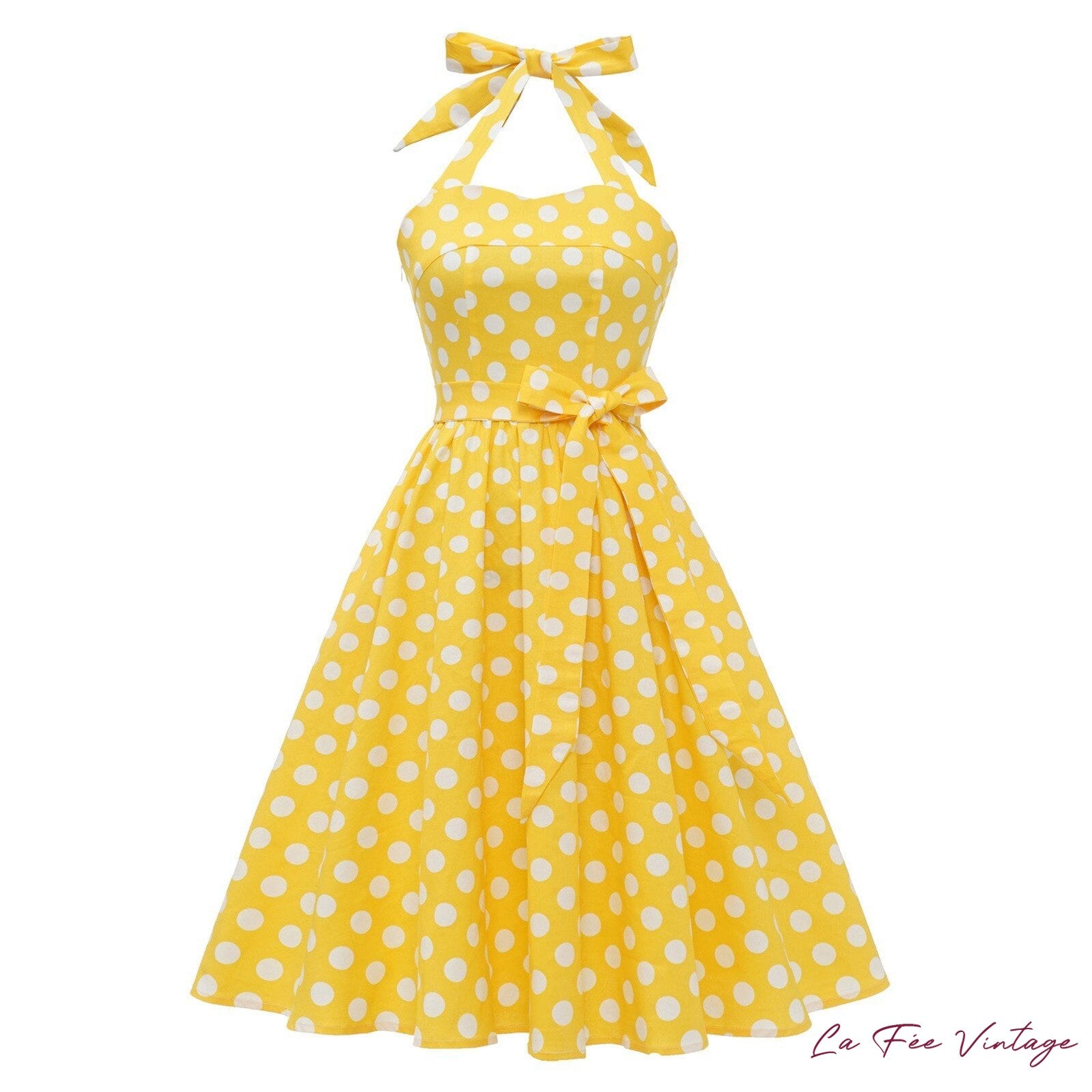 Robe d'été pin up à pois