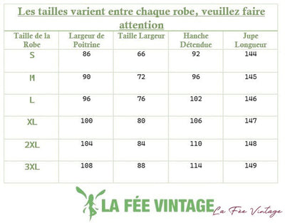 Guide taille robe année 20