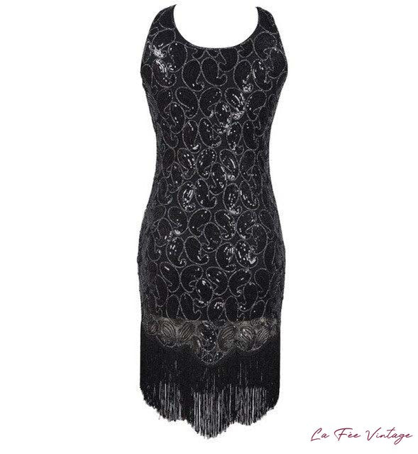 Robe noire style années 20