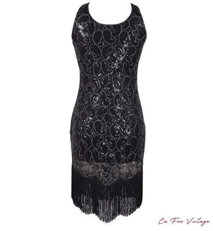 Robe noire style années 20