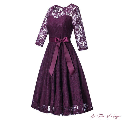 Robe Rétro/Chic Mauve Année 60