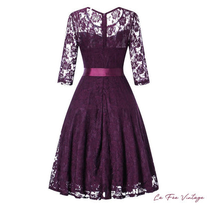 Robe Rétro/Chic Mauve Année 60