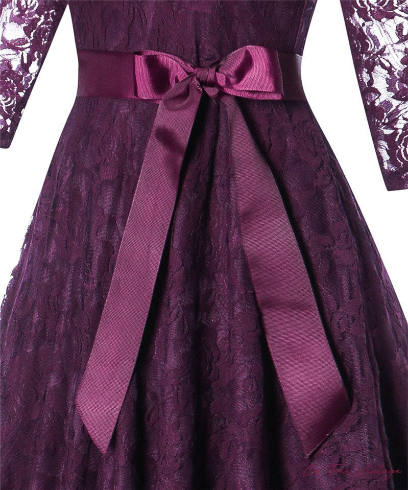 Robe Rétro/Chic Mauve Année 60