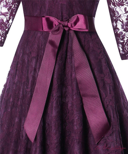 Robe Rétro/Chic Mauve Année 60