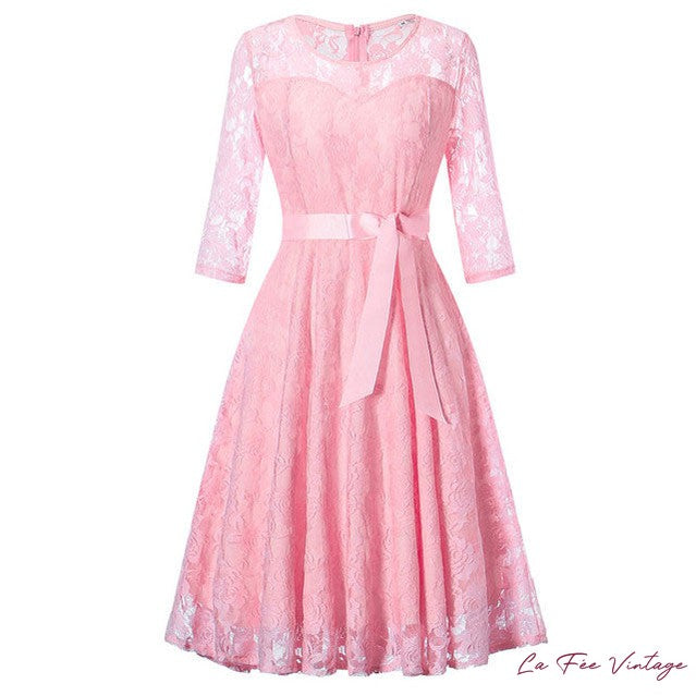 Robe Rétro/Chic Mauve Année 60