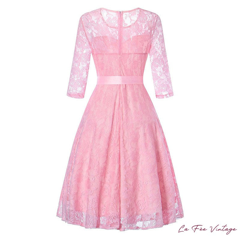 Robe Rétro/Chic Mauve Année 60