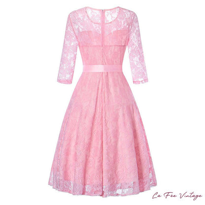 Robe Rétro/Chic Mauve Année 60