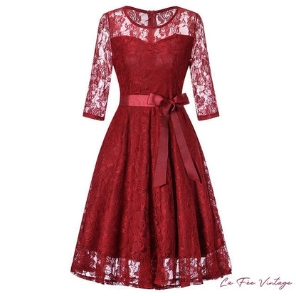 Robe Rétro/Chic Mauve Année 60