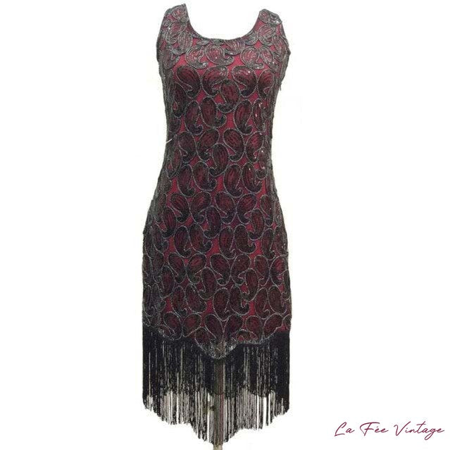 Robe Bustier Rouge Années 20