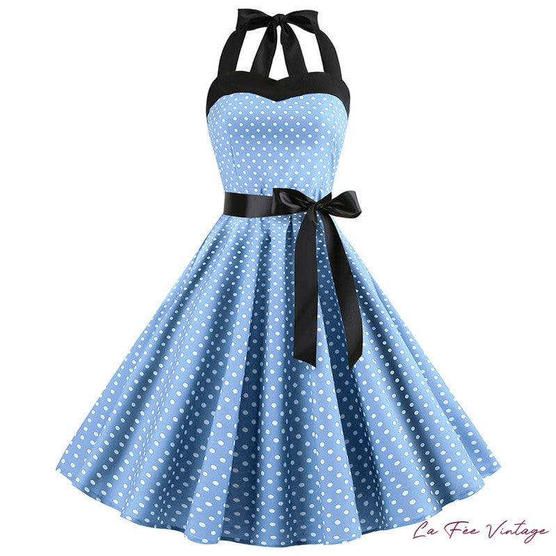 Robe à pois année 60