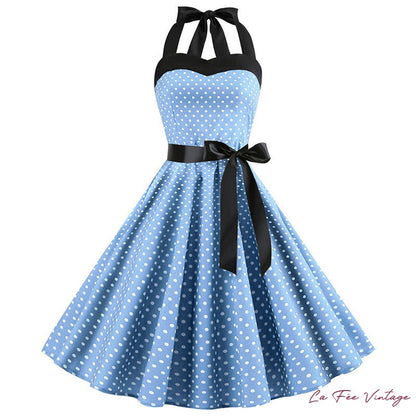 Robe à pois année 60