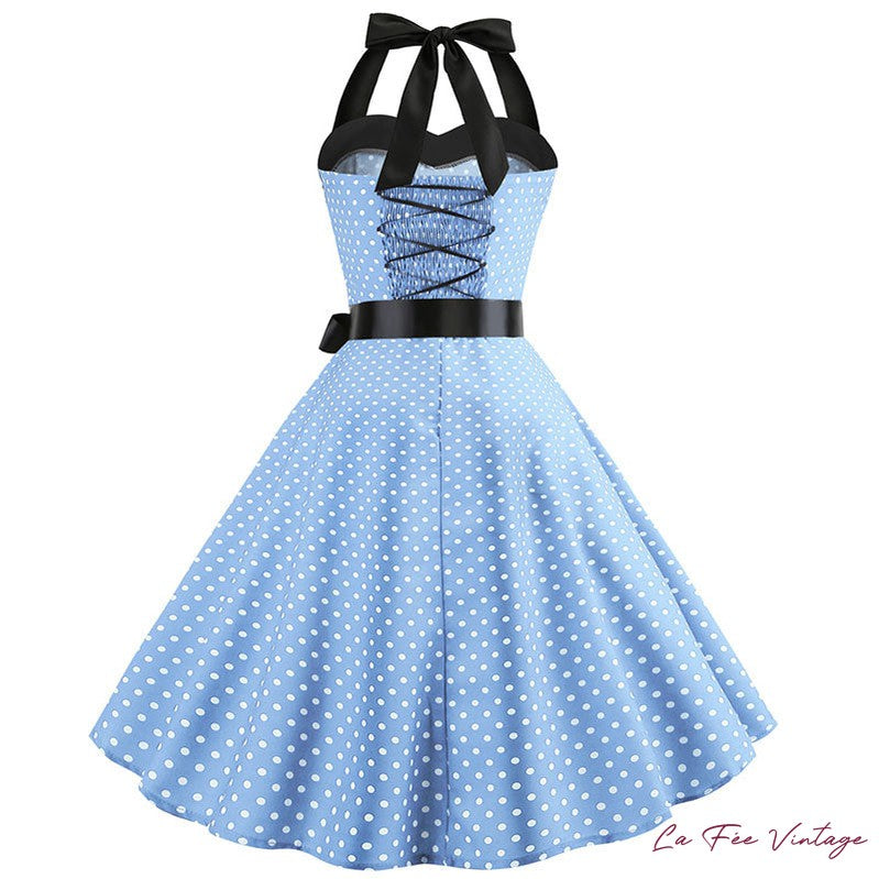 Robe à pois année 60