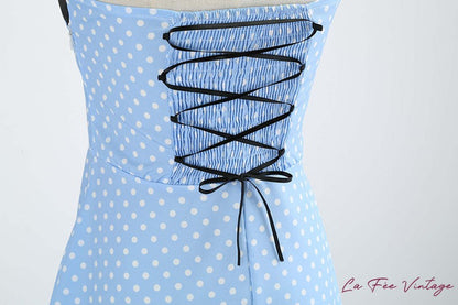 Robe à pois année 60