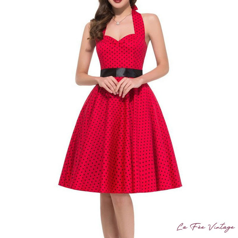 Robe à pois année 60