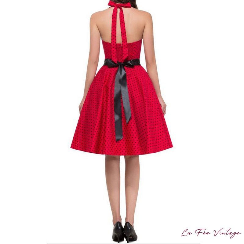 Robe à pois année 60