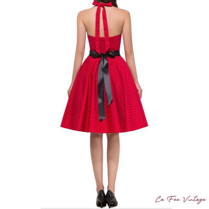Robe à pois année 60