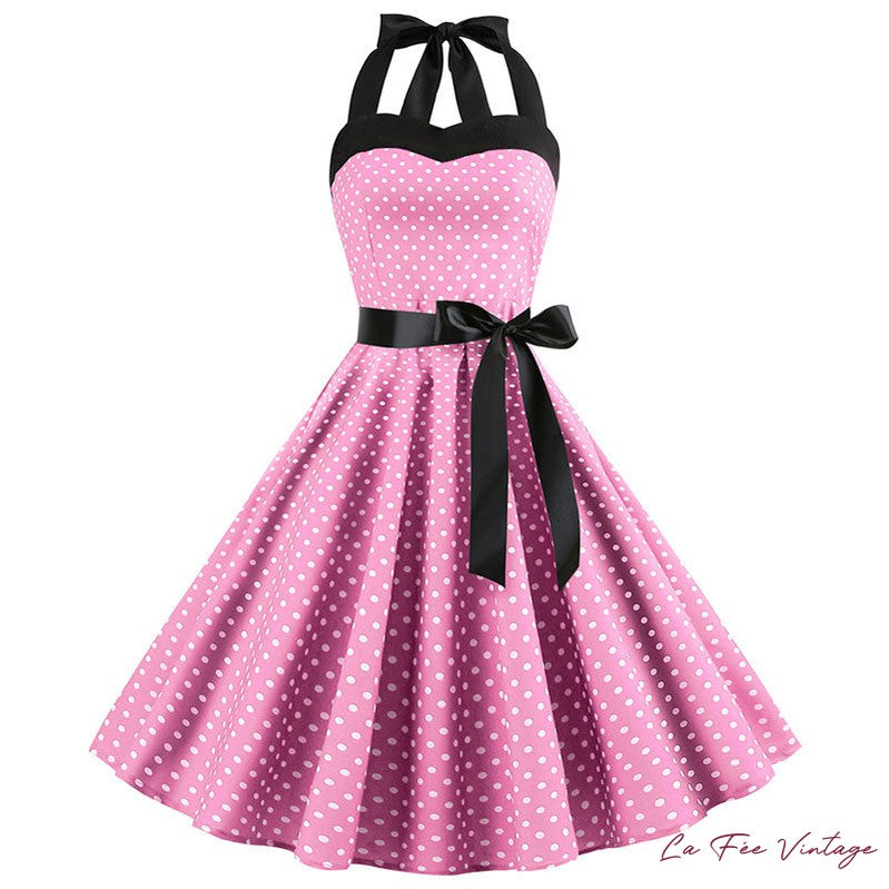 Robe à pois année 60