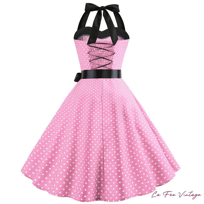 Robe à pois année 60