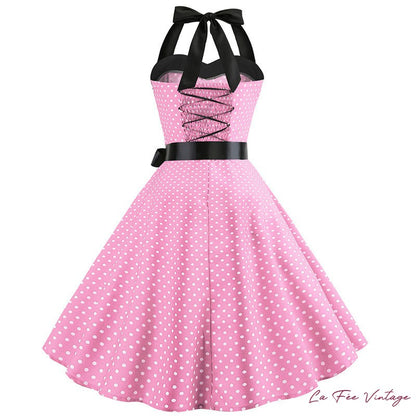 Robe à pois année 60