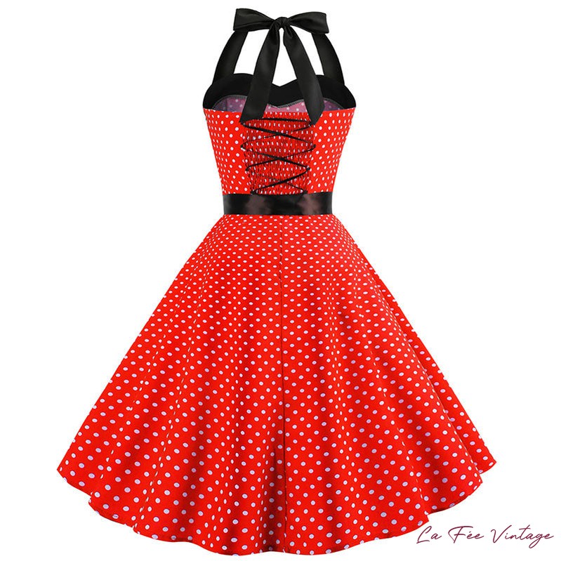 Robe à pois année 60