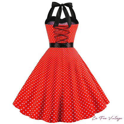 Robe à pois année 60