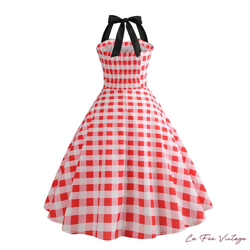 Robe carreaux vichy année 60