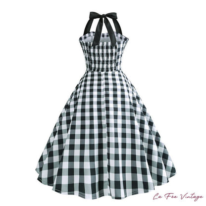 Robe carreaux vichy année 60