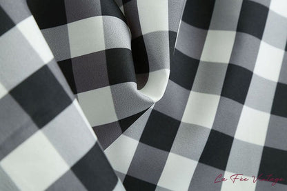 Robe carreaux vichy année 60