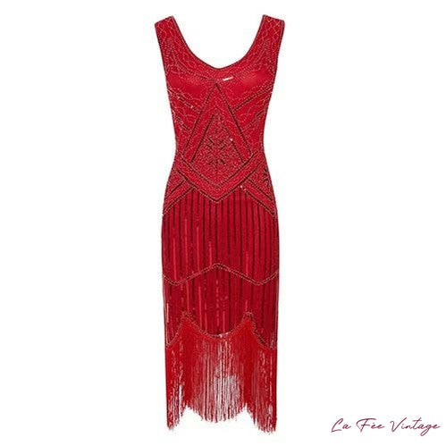 Robe rouge années 20