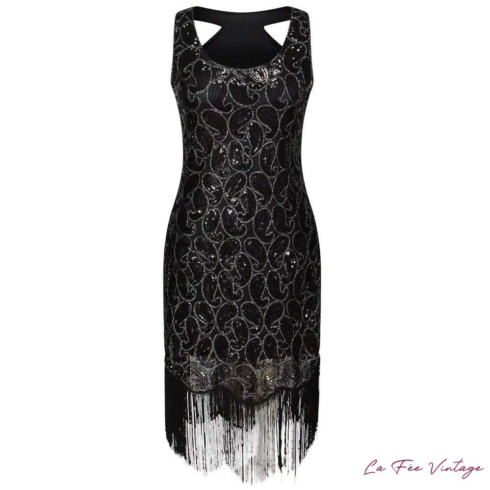 Robe noire style années 20