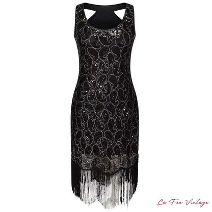 Robe noire style années 20