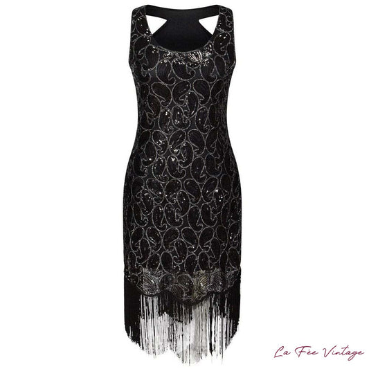 Robe noire style années 20
